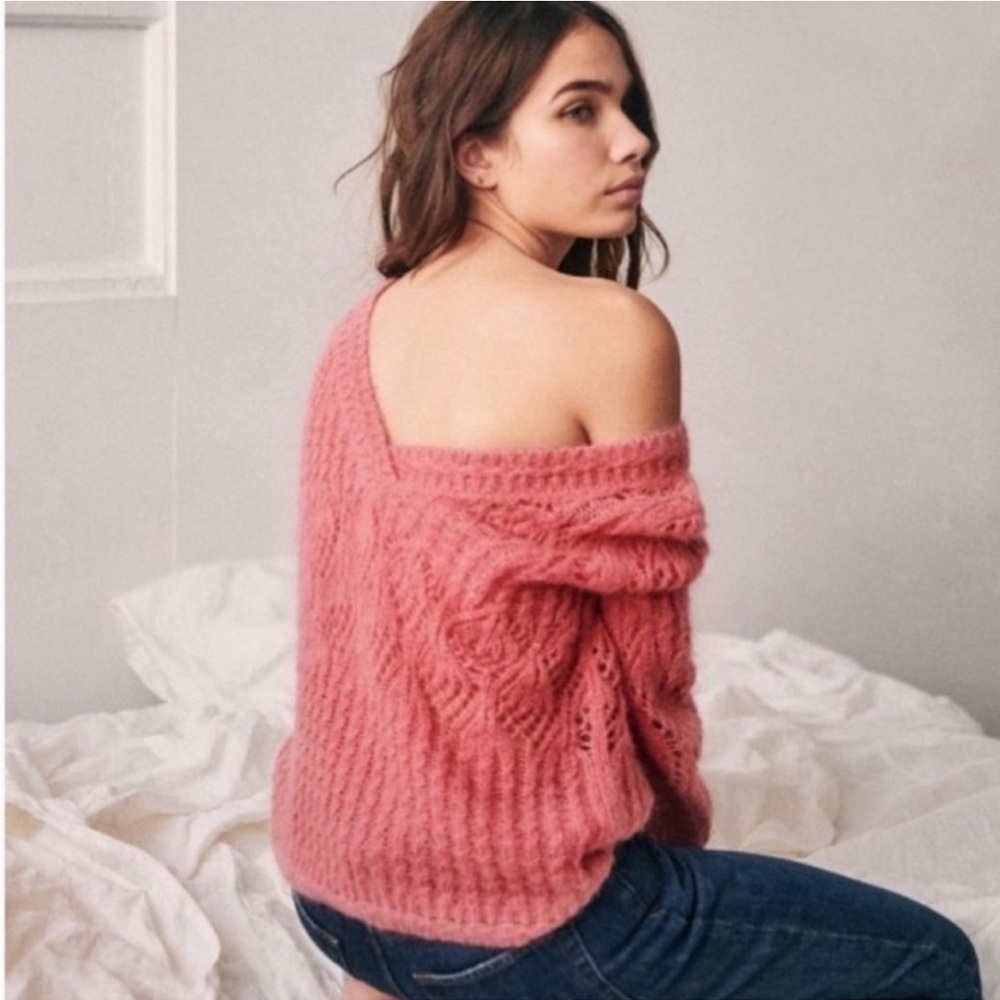 Sezane Georgia Cable-Knit Sweater